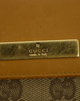 Gucci Brown GG Canvas x Leather Compact Wallet 