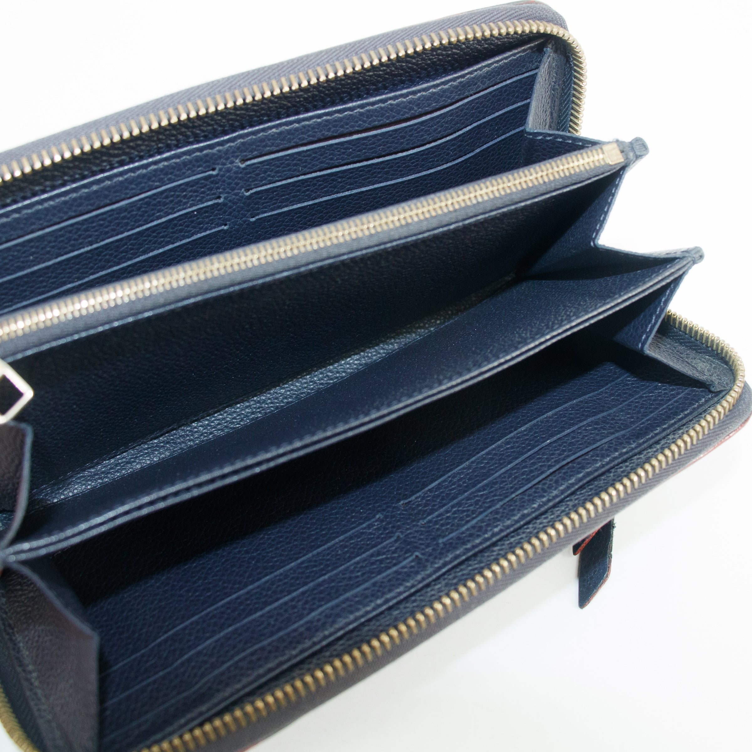 Louis Vuitton Dark Navy Monogram Empreinte Zippy Wallet 