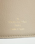 Louis Vuitton Greige Leather Portefeuille Lock Mini Compact Wallet  