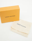 Louis Vuitton Greige Leather Portefeuille Lock Mini Compact Wallet  