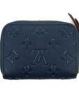 Louis Vuitton Navy Monogram Empreinte Zippy Coin Case  