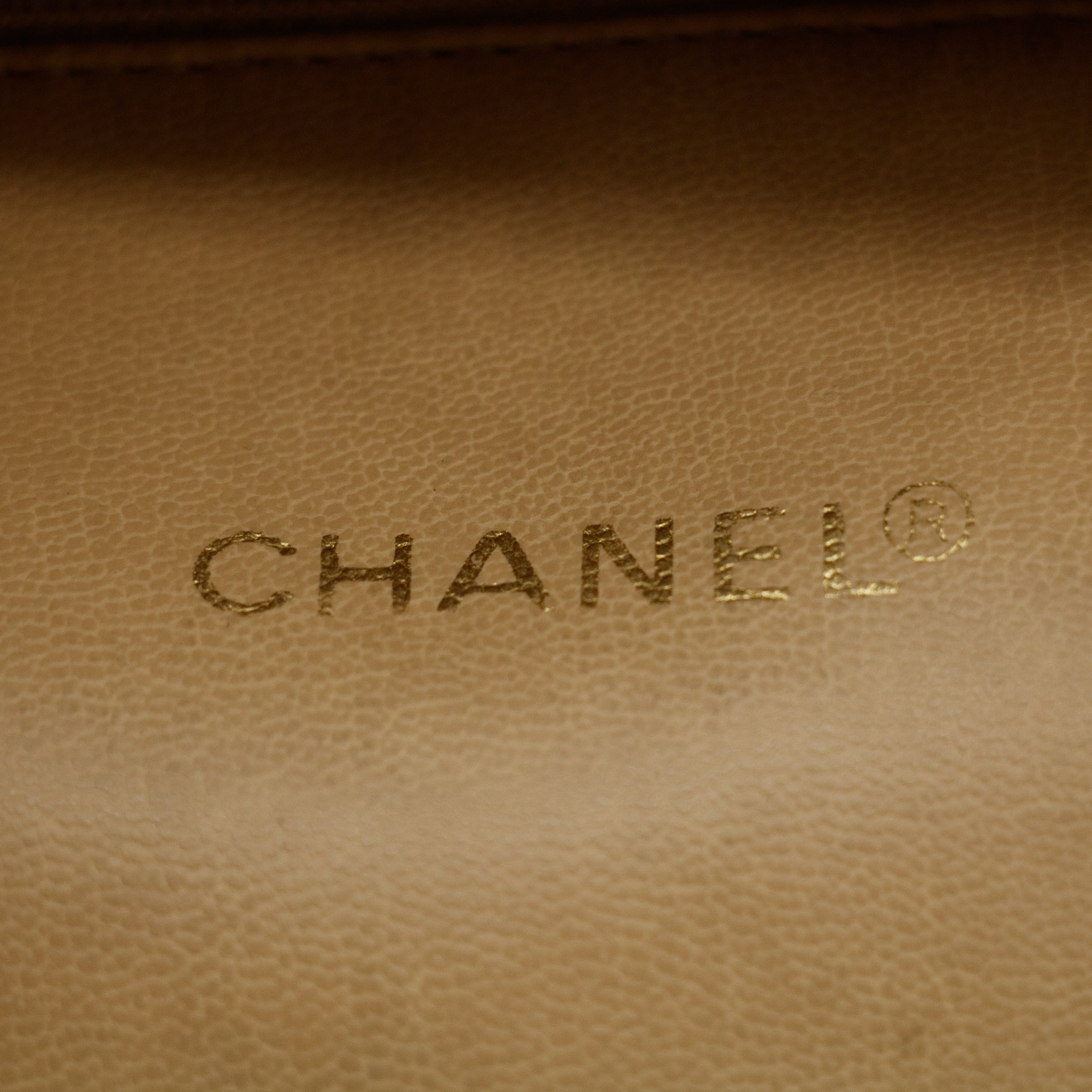 Chanel Brown Caviar Skin CC Shoulder Bag Gold Hardware  