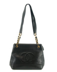 Chanel CC Caviar Skin Black Shoulder Bag 2 Series 