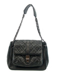 Chanel Matlasse Caviar Skin Black Quilted Shoulder Bag 10 Series - 2681