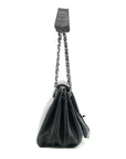 Chanel 2.55 Rare Caviar Skin Black Chain Shoulder Bag 8 Series  