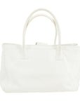 Chanel Caviar Skin White Executive 2-Way Tote Bag -