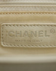 Chanel Caviar Skin White Executive 2-Way Tote Bag -