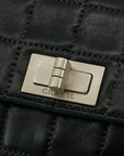 Chanel Chocolate Bar Flap Mademoiselle Black Shoulder Bag 6 Series 