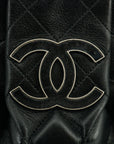 Chanel Black Calfskin Sloane Square Tote 3D Quilted Tote Bag  