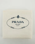 Prada Beige / Orange Canvas &amp; Leather Boston Bowler Bag  