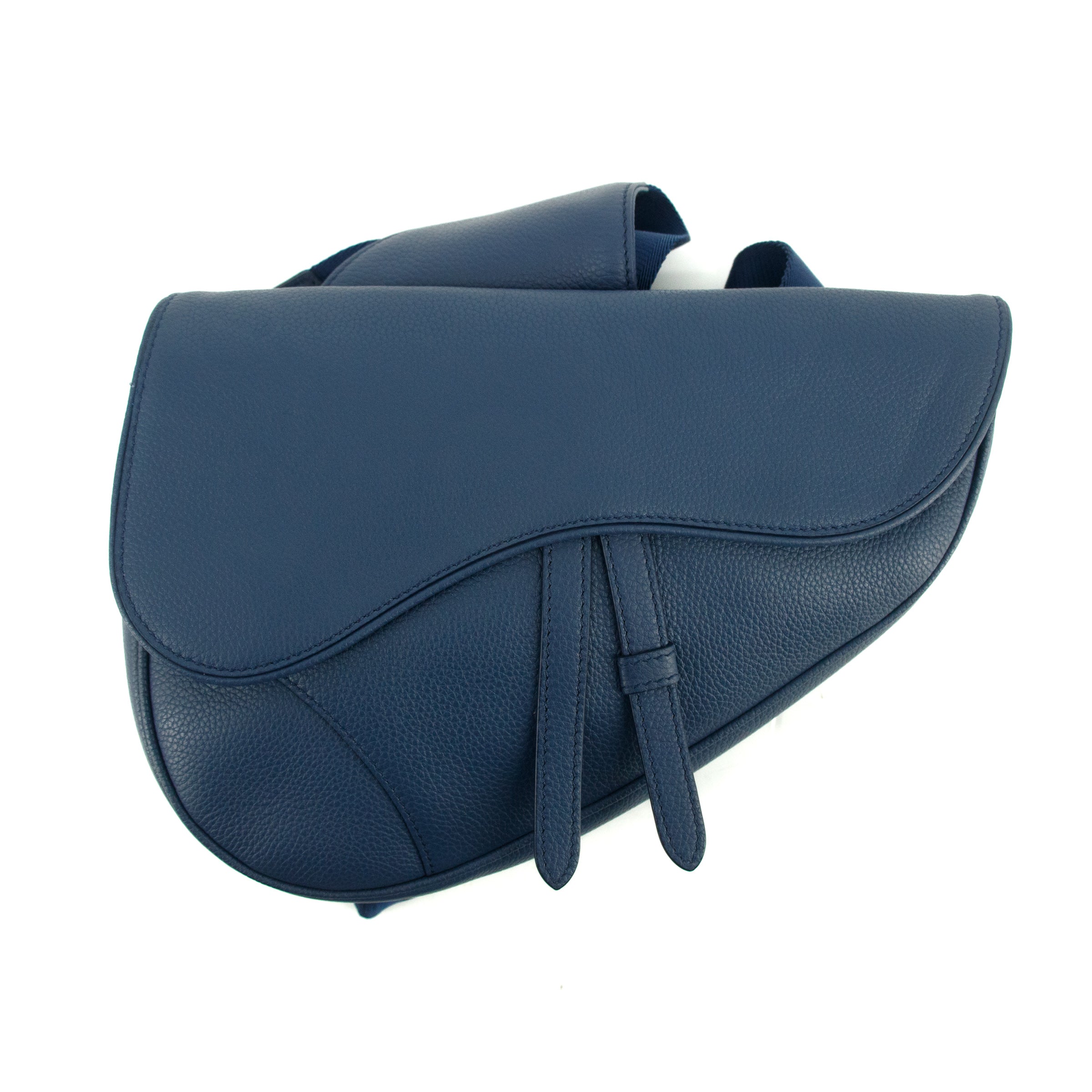 Christian Dior Grained Calfskin Saddle Messenger Bag 