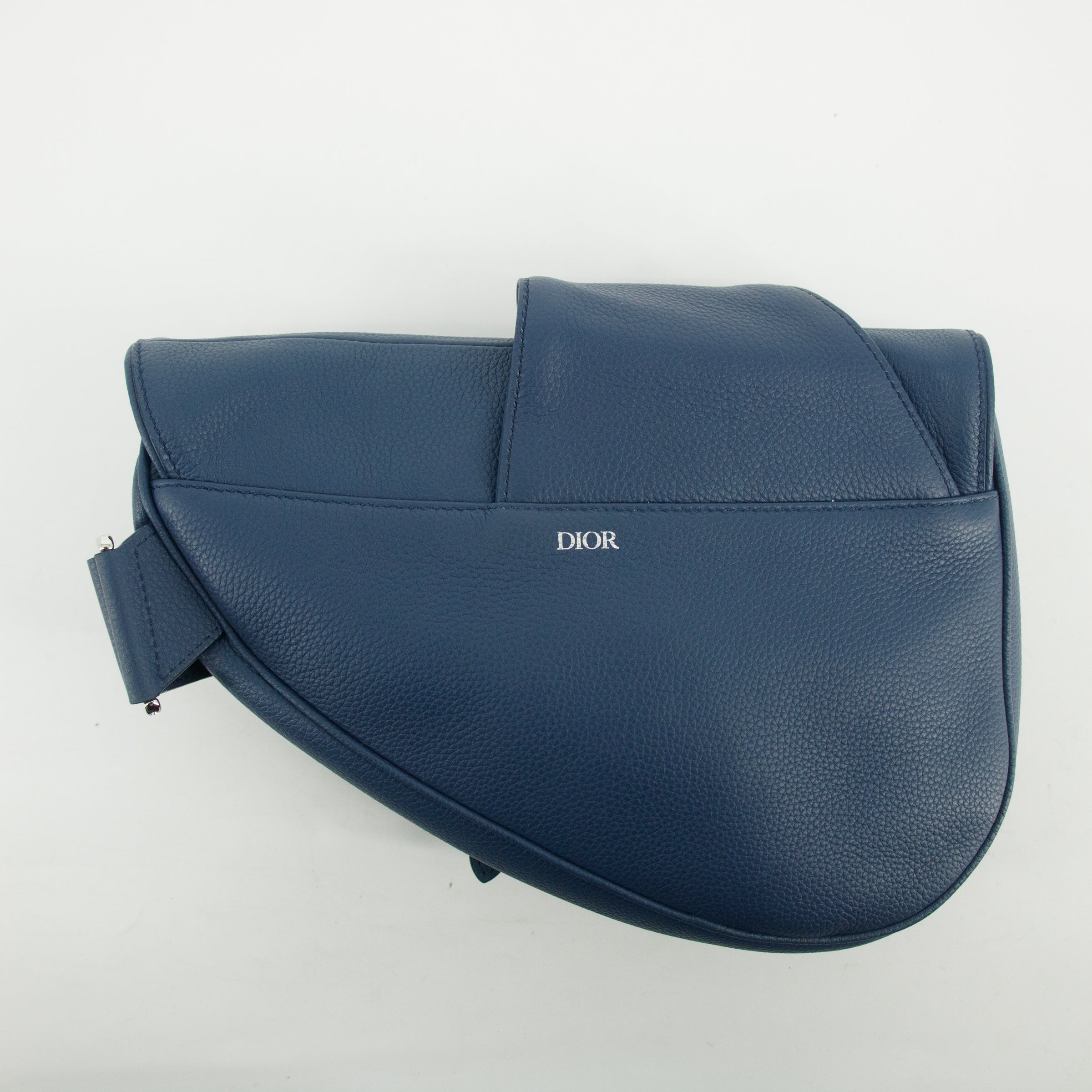 Christian Dior Grained Calfskin Saddle Messenger Bag 