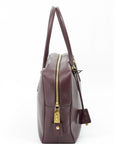 Prada Galleria Saffiano Lux Bowler Bag Purple Handbag