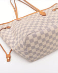 Louis Vuitton Damier Azur Neverfull MM Tote Bag