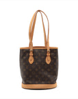 Louis Vuitton Monogram Bucket PM Brown Shoulder Bag