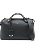 Fendi By The Way Mini Leather 2 Way Handbag Black 8BL124  