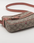 Gucci GG Supreme Stars Small Shoulder bag Beige x Pink 