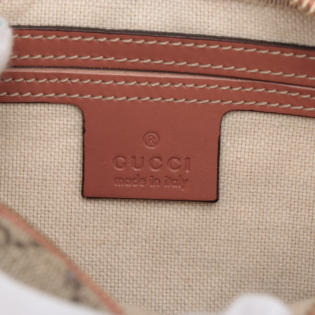 Gucci GG Supreme Stars Small Shoulder bag Beige x Pink 