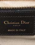 Christian Dior Dior Vibe Zip Bowling Bag Black/White Leather 2 Way  