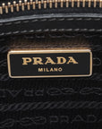 Prada Saffiano Galleria 2 Way Medium Handbag Black