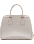 Prada Saffiano Lux Leather Hand bag Ivory