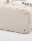 Prada Saffiano Lux Leather Hand bag Ivory