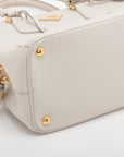 Prada Saffiano Lux Leather Hand bag Ivory