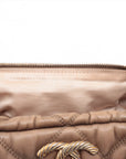 Chanel Bubble Quilt Lambskin Chain Shoulder Bag Beige Gold Metal Fittings 12 Series  