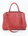 Louis Vuitton Red Montaigne Monogram Empreinte Crossbody Bag