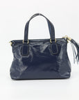 Gucci Navy Soho Patent Leather Bag