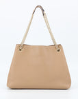 Gucci Camel Soho Pebbled Leather Chain Bag