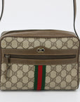 Gucci Brown Canvas Coated Supreme Ophidia Crossbody