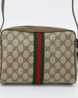 Gucci Brown Canvas Coated Supreme Ophidia Crossbody