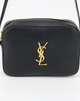 YSL Black Leather Lou Camera Bag