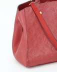 Louis Vuitton Red Montaigne Monogram Empreinte Crossbody Bag