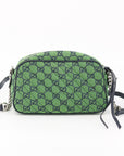 Gucci Green Canvas Marmont Camera Crossbody Bag