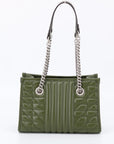 Gucci GG Green Leather Marmont Tote Bag