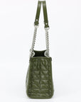 Gucci GG Green Leather Marmont Tote Bag