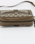 Gucci Brown Canvas Coated Supreme Ophidia Crossbody