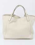 Gucci White Soho Medium Leather Shoulder Bag