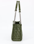 Gucci GG Green Leather Marmont Tote Bag