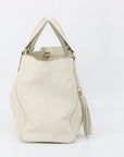 Gucci White Soho Medium Leather Shoulder Bag