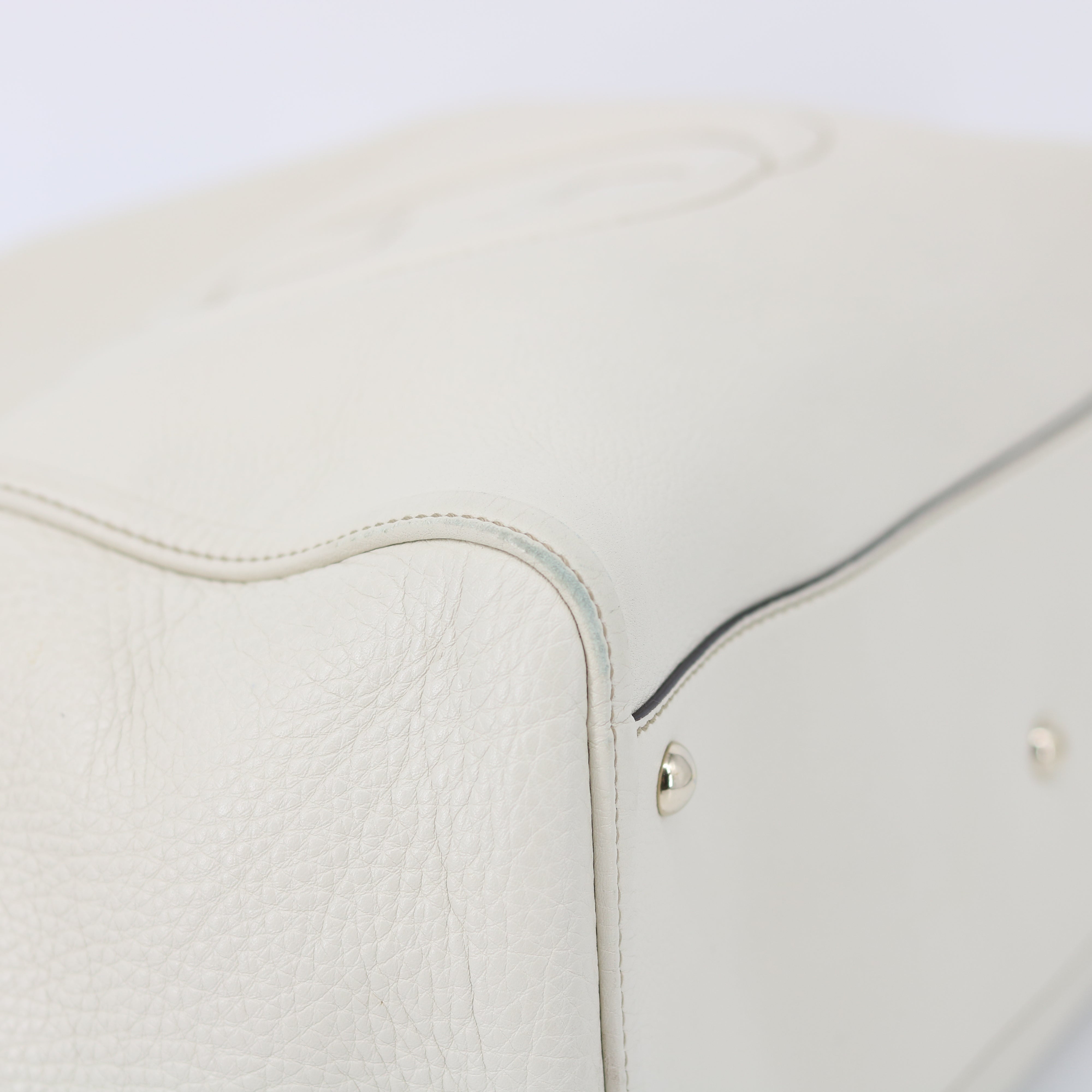 Gucci White Soho Medium Leather Shoulder Bag