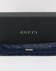 Gucci GG Canvas Interlocking G Patch Toiletry Case w/ Orange Trim