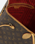 Louis Vuitton Monogram Canvas Neverfull MM w/ Red Interior