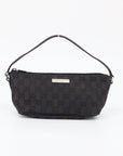 Gucci Black GG Canvas Boat Pochette