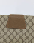 Gucci GG Canvas Brown Clutch Bag