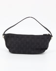 Gucci Black GG Canvas Boat Pochette