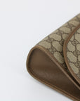 Gucci GG Canvas Brown Clutch Bag