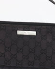 Gucci Black GG Canvas Boat Pochette